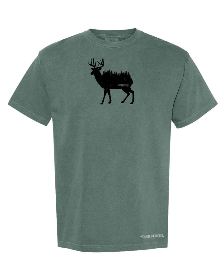 DEER IN THE TREES Cotton T-Shirt powered by Comfort Colors®