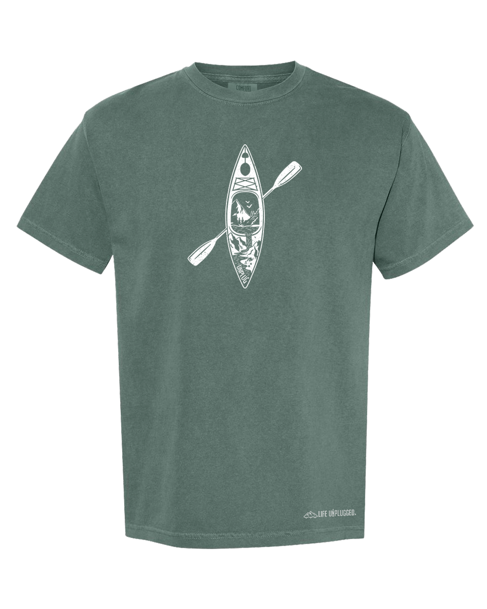 KAYAK MOUNTAIN SCENE Cotton T-Shirt powered by Comfort Colors®