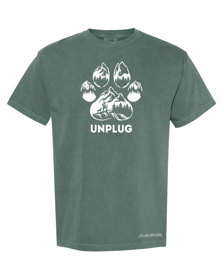 PAW PRINT MOUNTAIN SCENE Cotton T-Shirt powered by Comfort Colors®