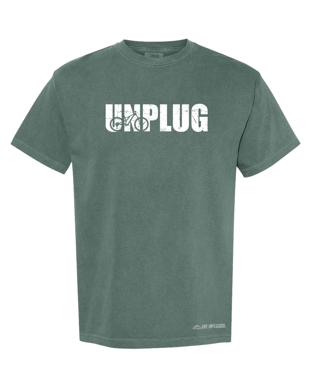 UNPLUG MOUNTAIN BIKE SILHOUETTE Cotton T-Shirt powered by Comfort Colors®
