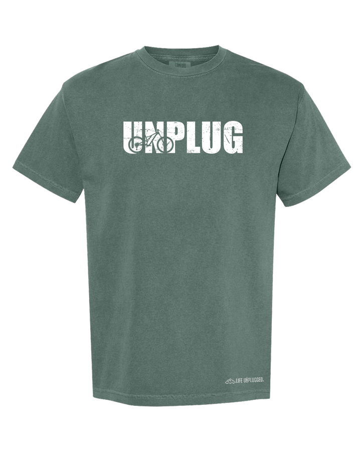 UNPLUG MOUNTAIN BIKE SILHOUETTE Cotton T-Shirt powered by Comfort Colors®