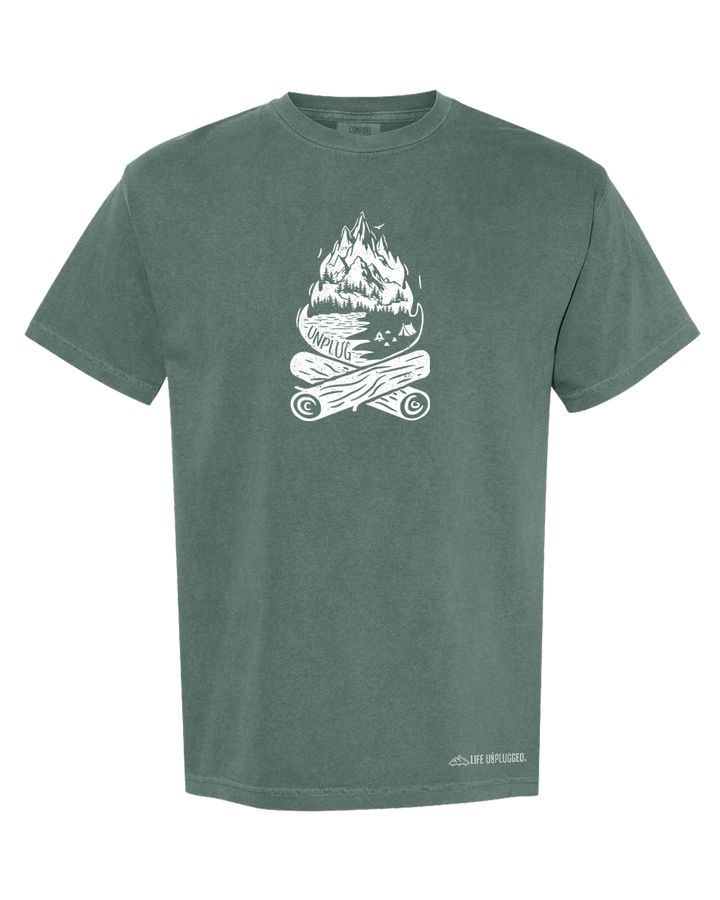 CAMPFIRE MOUNTAIN SCENE Cotton T-Shirt powered by Comfort Colors®