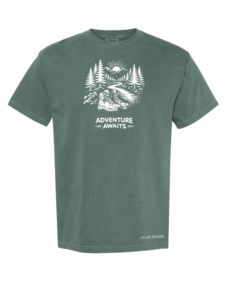 ADVENTURE AWAITS Cotton T-Shirt powered by Comfort Colors®