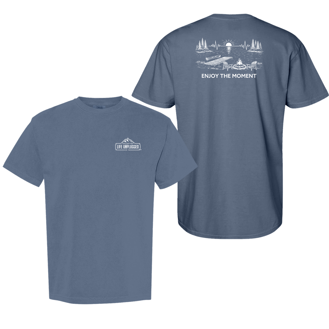 ENJOY THE MOMENT (LAKE SCENE) Cotton T-Shirt powered by Comfort Colors®