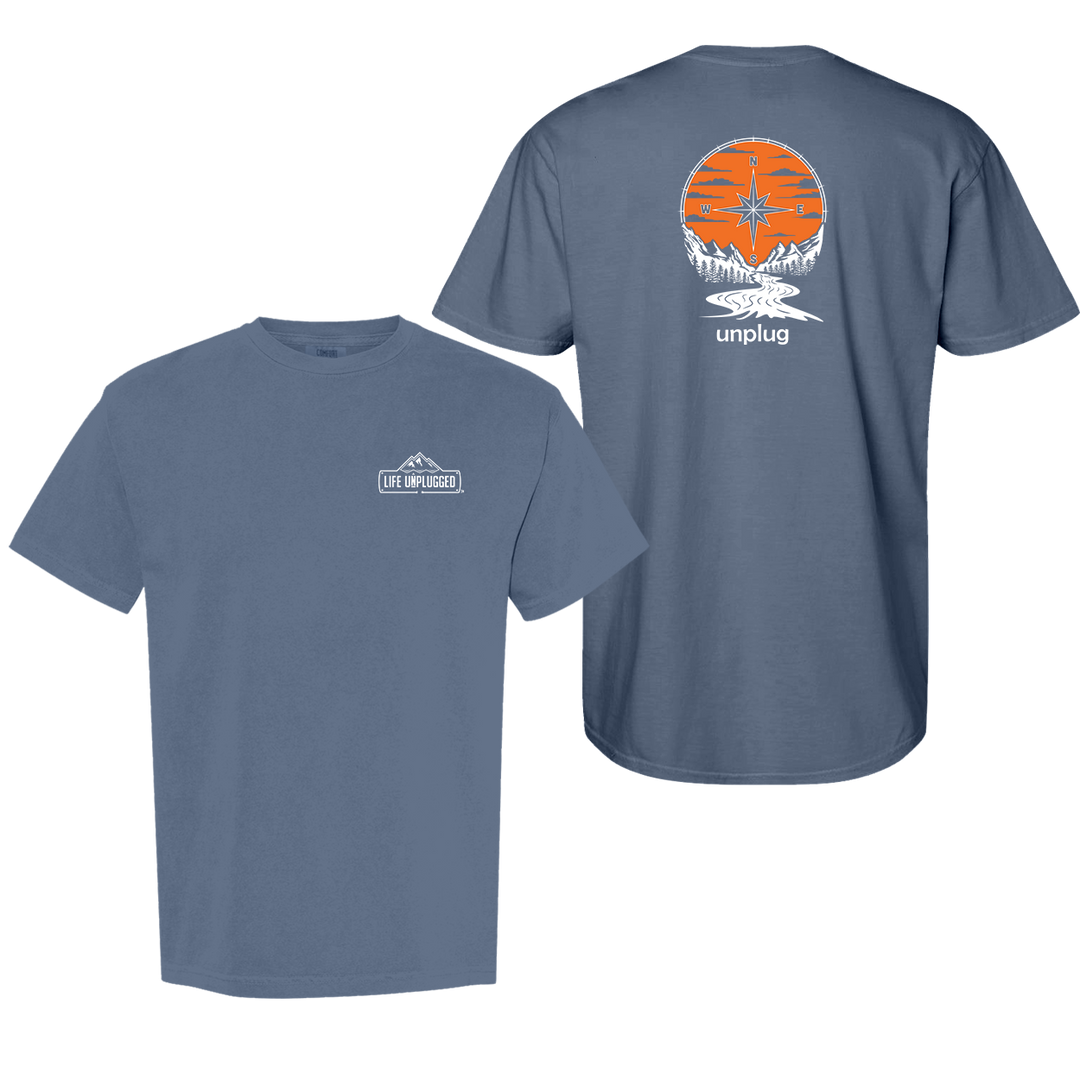 COMPASS SUNSET Cotton T-Shirt powered by Comfort Colors®