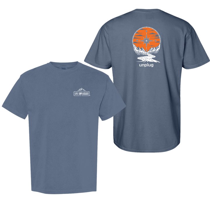 COMPASS SUNSET Cotton T-Shirt powered by Comfort Colors®