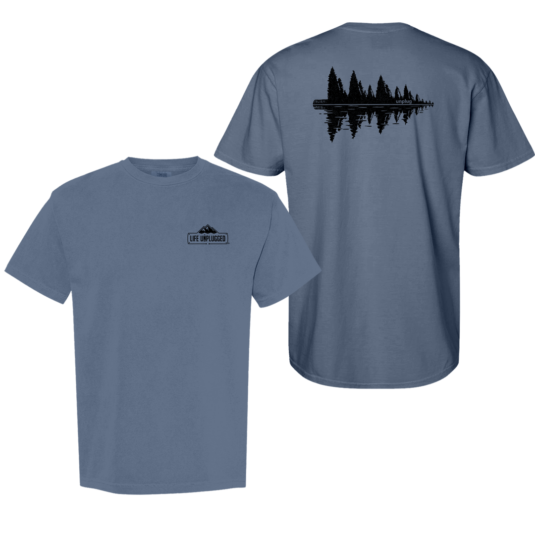 LAKESIDE TREE REFLECTION Cotton T-Shirt powered by Comfort Colors®
