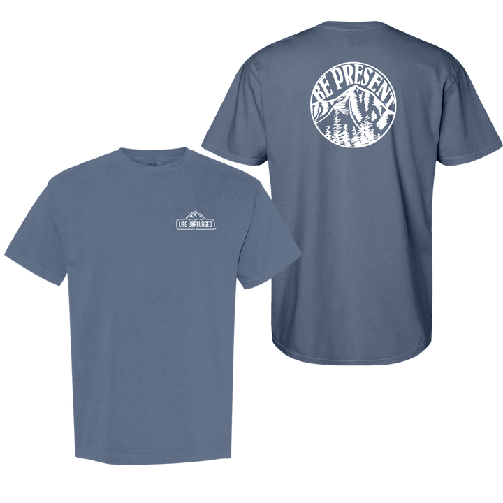 BE PRESENT MOUNTAIN Cotton T-Shirt powered by Comfort Colors®