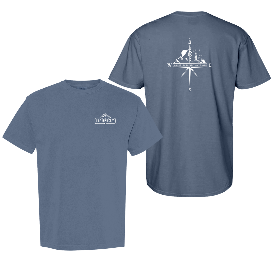 COMPASS MOUNTAIN SCENE Cotton T-Shirt powered by Comfort Colors®