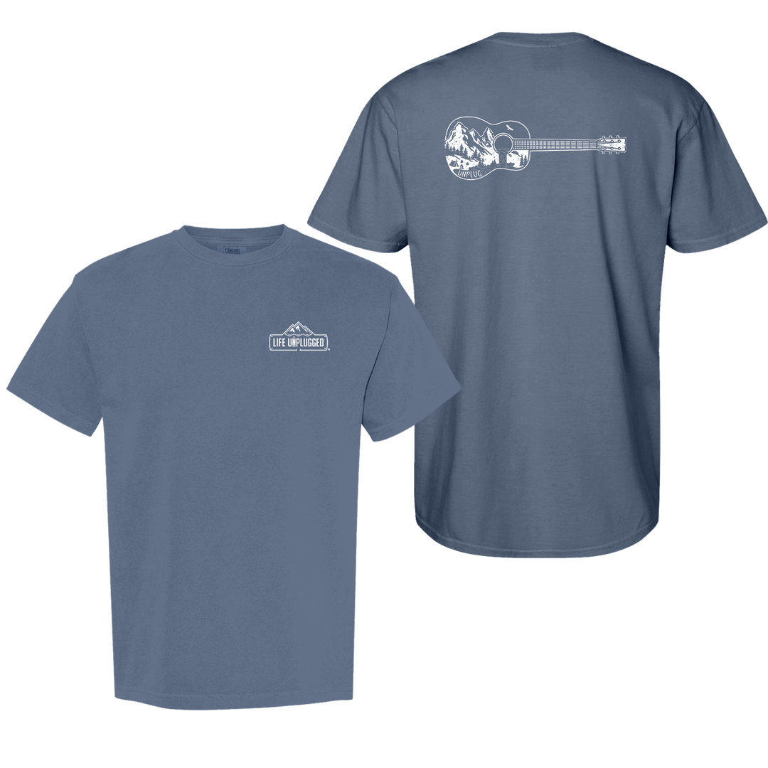 GUITAR MOUNTAIN SCENE Cotton T-Shirt powered by Comfort Colors®