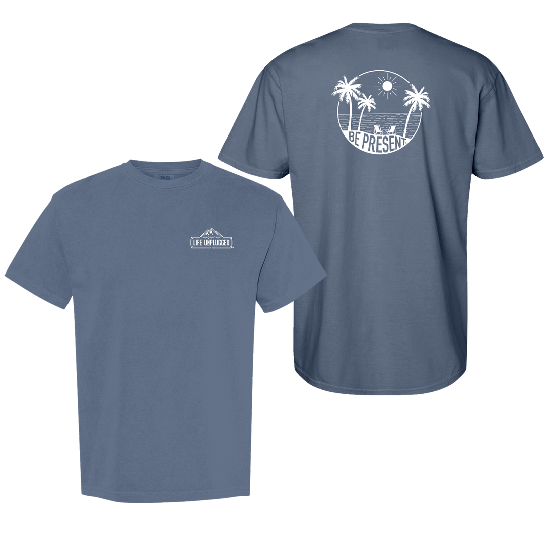 BE PRESENT BEACH Cotton T-Shirt powered by Comfort Colors®