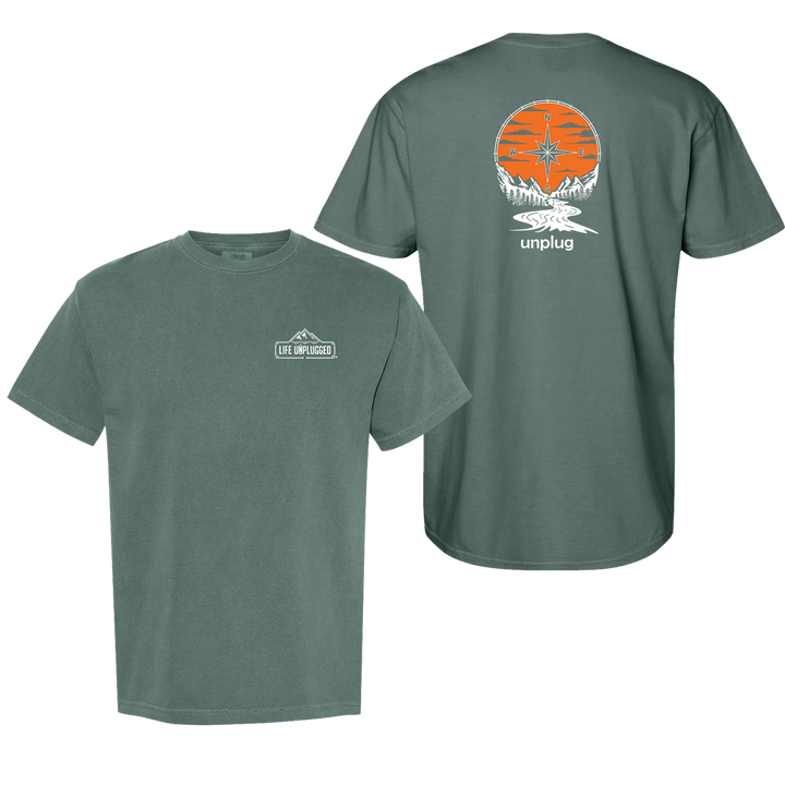 COMPASS SUNSET Cotton T-Shirt powered by Comfort Colors®