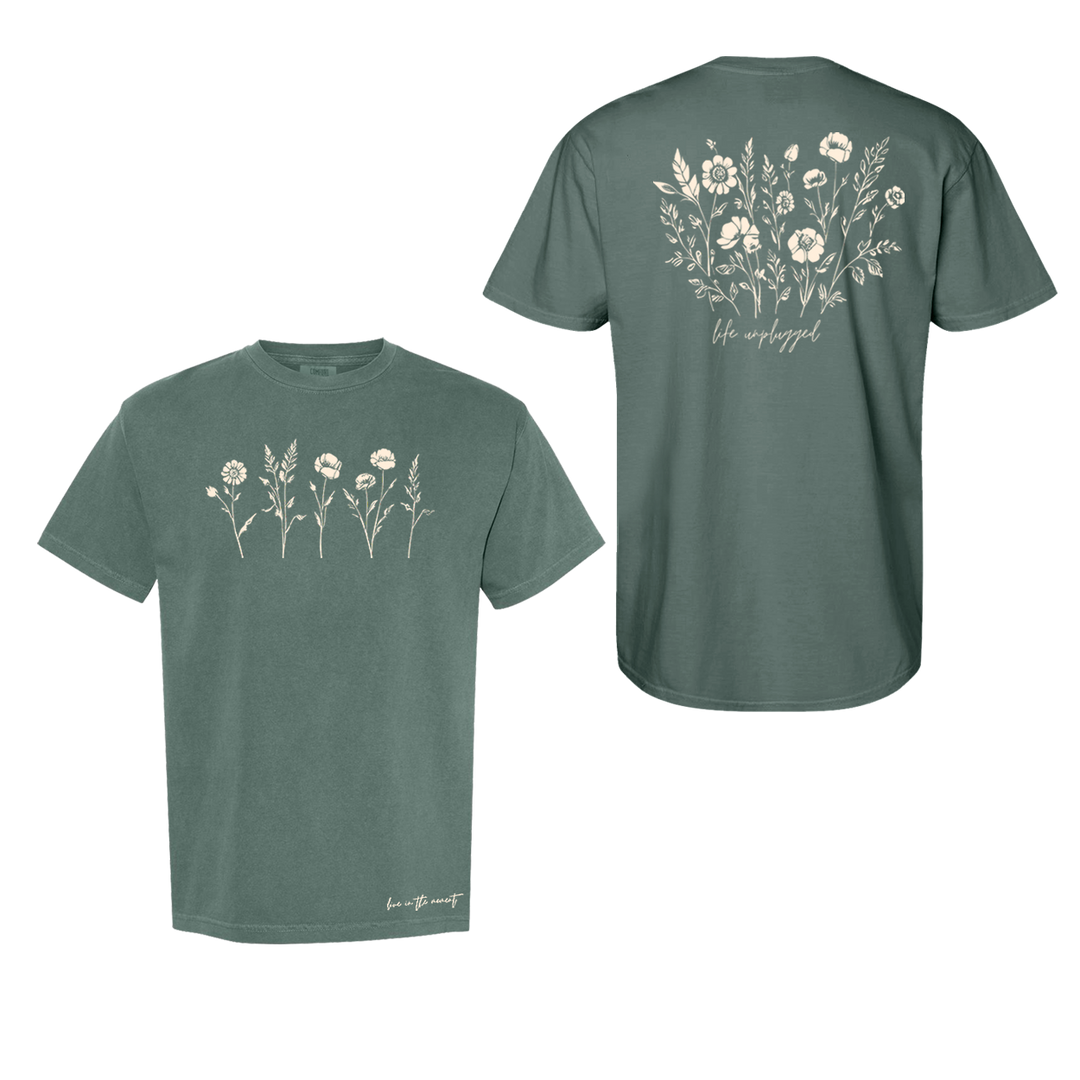 Live in the Moment Wildflower Cotton T-Shirt powered by Comfort Colors®