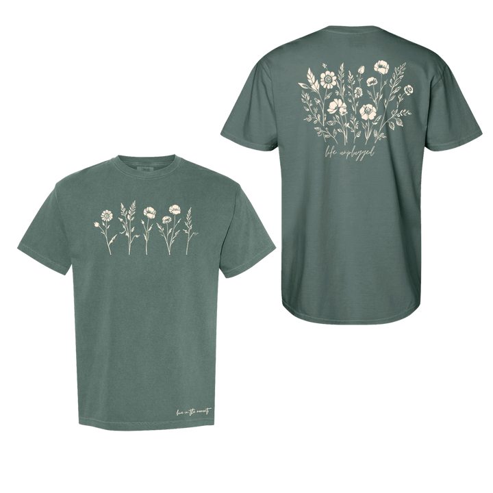 Live in the Moment Wildflower Cotton T-Shirt powered by Comfort Colors®