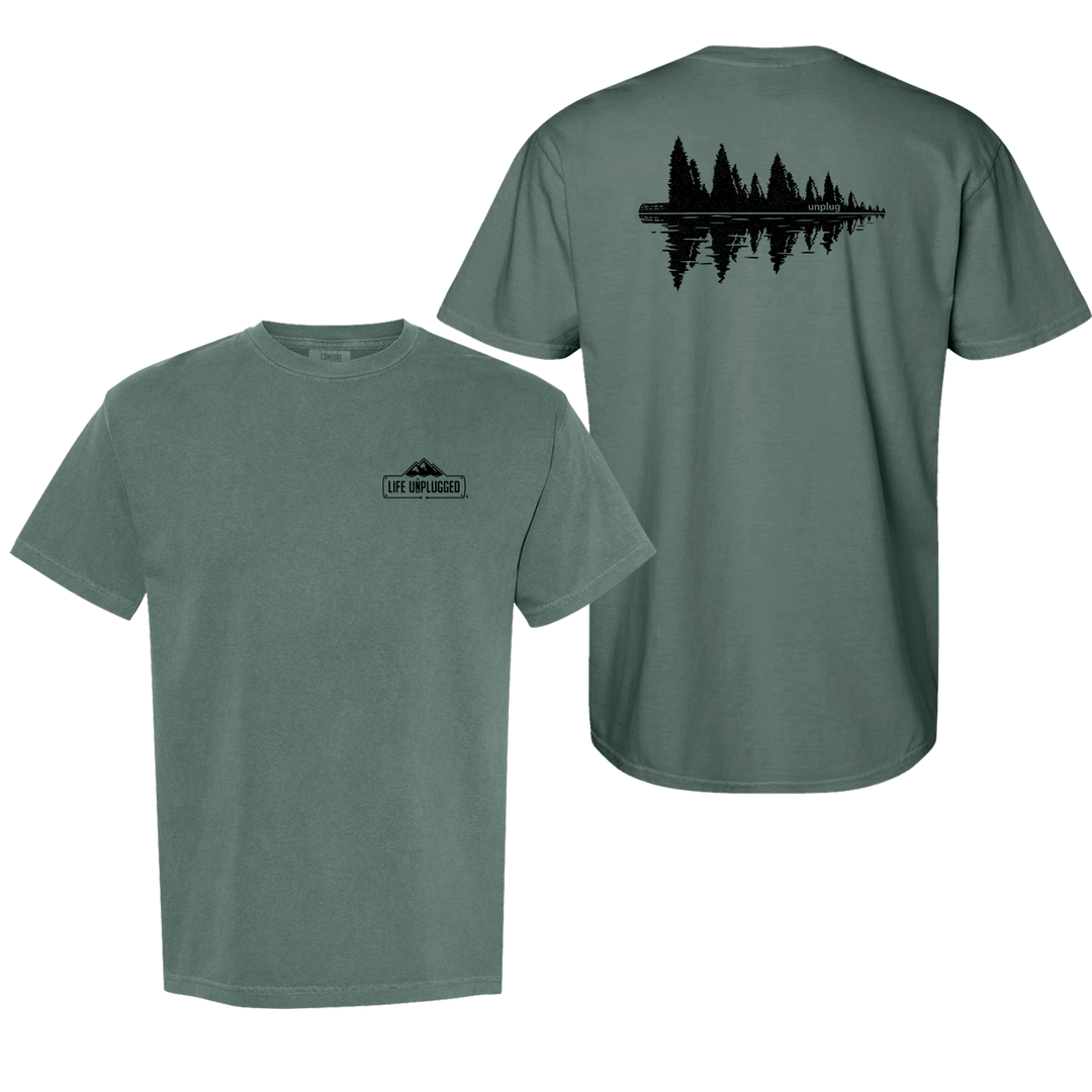 LAKESIDE TREE REFLECTION Cotton T-Shirt powered by Comfort Colors®