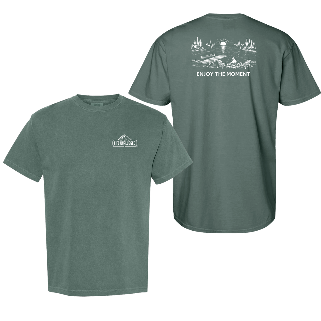 ENJOY THE MOMENT (LAKE SCENE) Cotton T-Shirt powered by Comfort Colors®