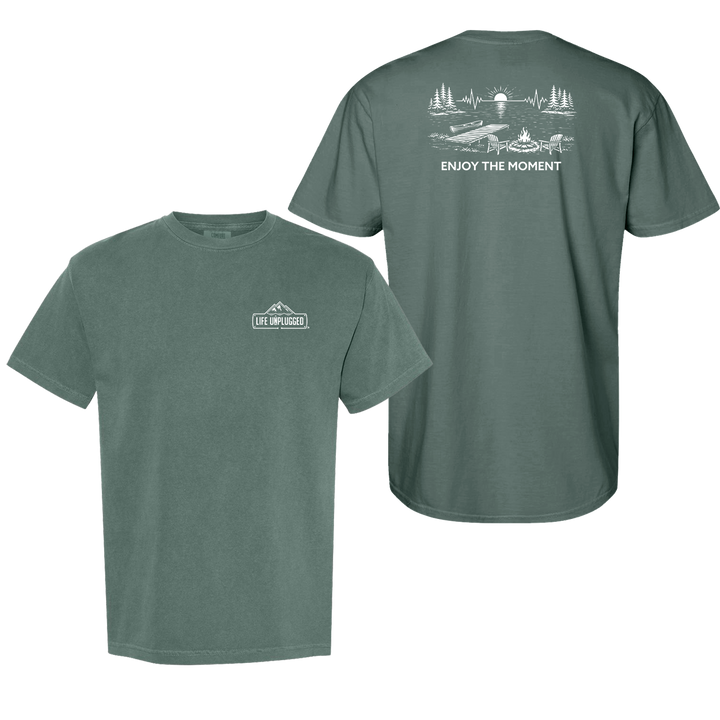 ENJOY THE MOMENT (LAKE SCENE) Cotton T-Shirt powered by Comfort Colors®