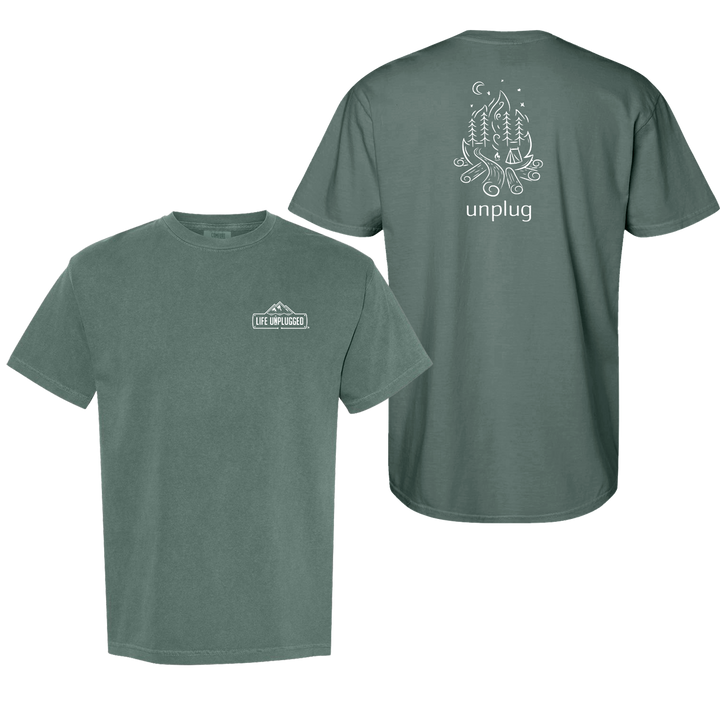 CAMPFIRE CAMPING SCENE Cotton T-Shirt powered by Comfort Colors®