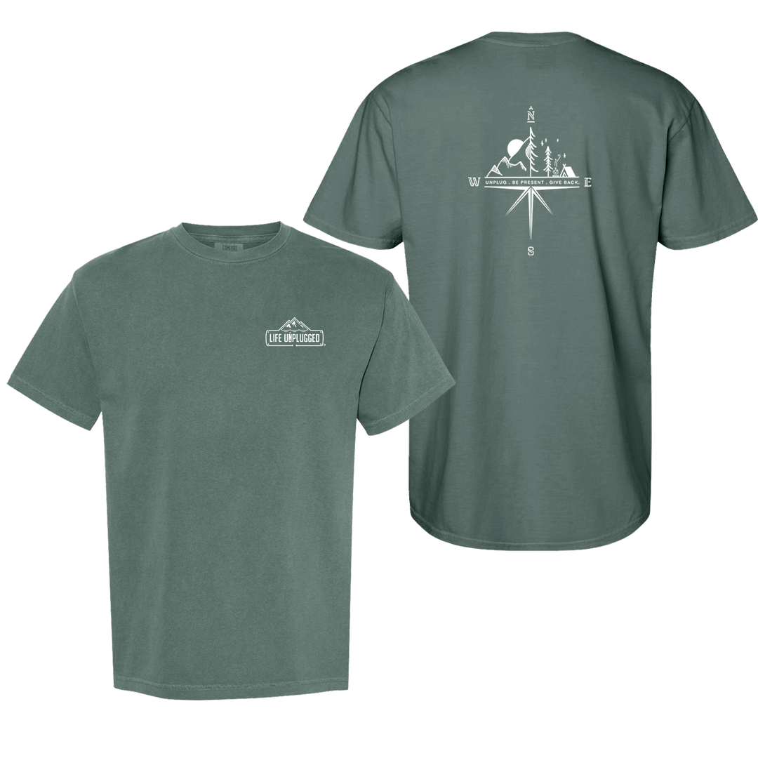 COMPASS MOUNTAIN SCENE Cotton T-Shirt powered by Comfort Colors®