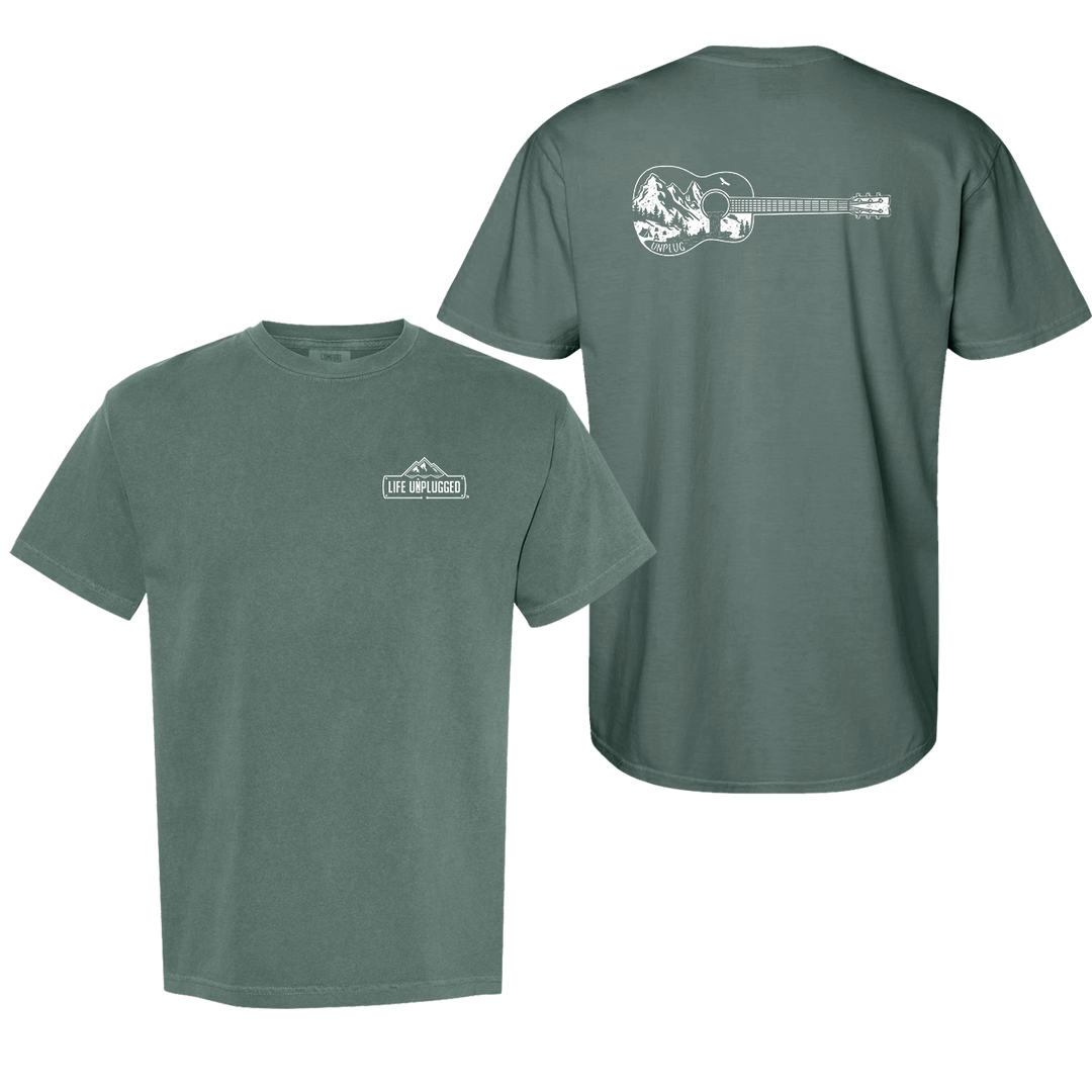 GUITAR MOUNTAIN SCENE Cotton T-Shirt powered by Comfort Colors®