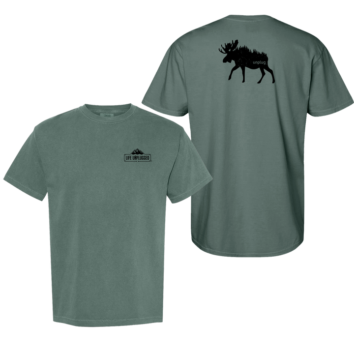 MOOSE IN THE TREES Cotton T-Shirt powered by Comfort Colors®