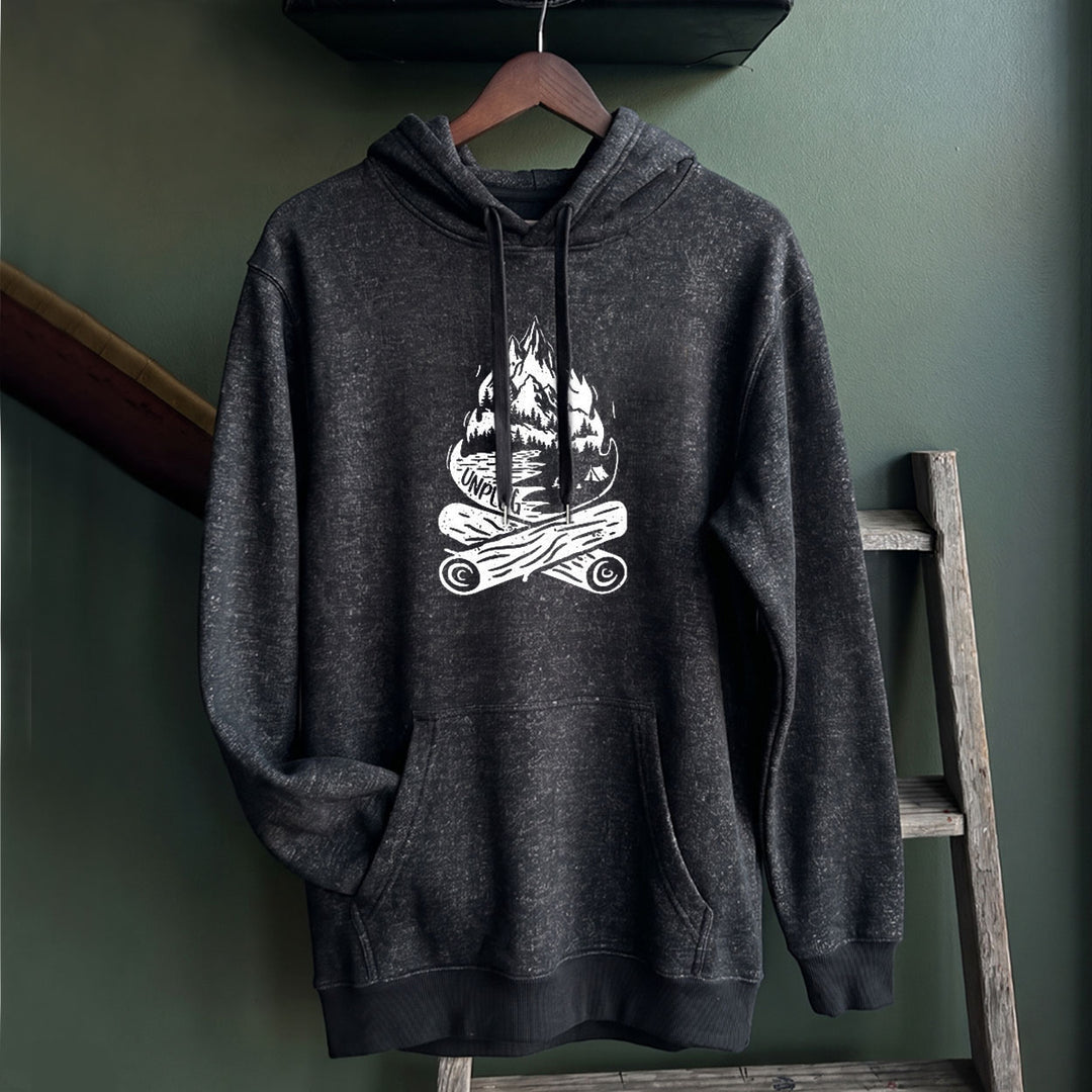 CAMPFIRE MOUNTAIN SCENE Nantucket Super Soft Sweater Hoodie