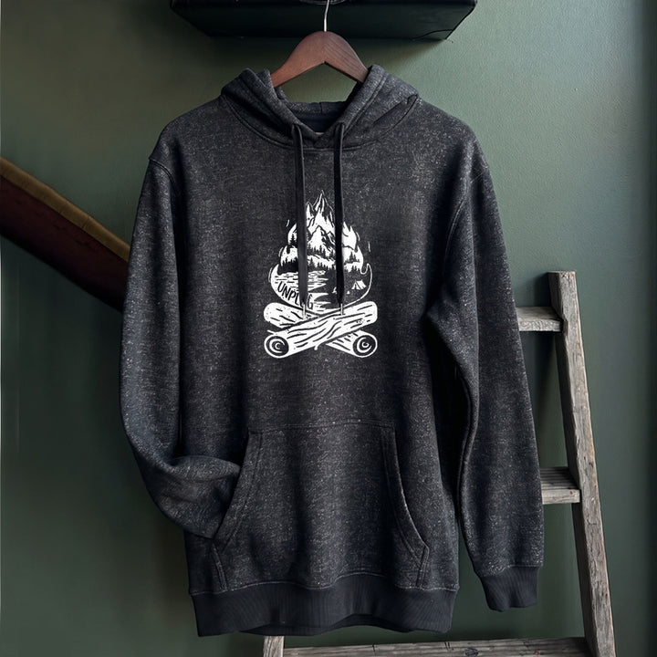 CAMPFIRE MOUNTAIN SCENE Nantucket Super Soft Sweater Hoodie