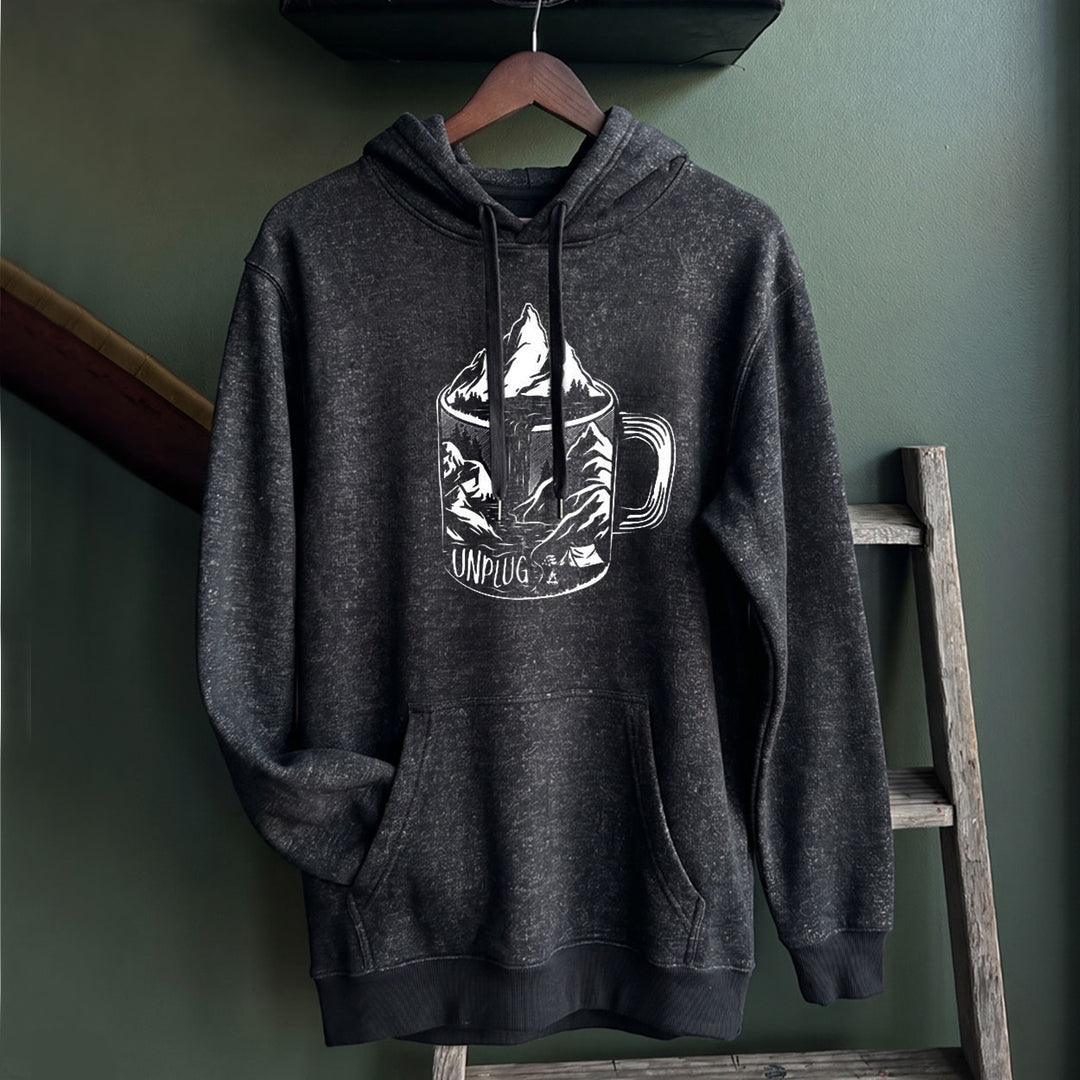 COFFEE MOUNTAIN SCENE Nantucket Super Soft Sweater Hoodie