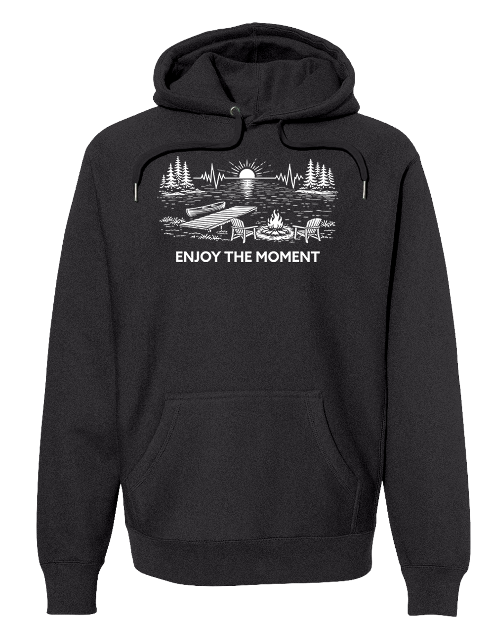 ENJOY THE MOMENT (LAKE SCENE) Super Heavyweight Hoodie