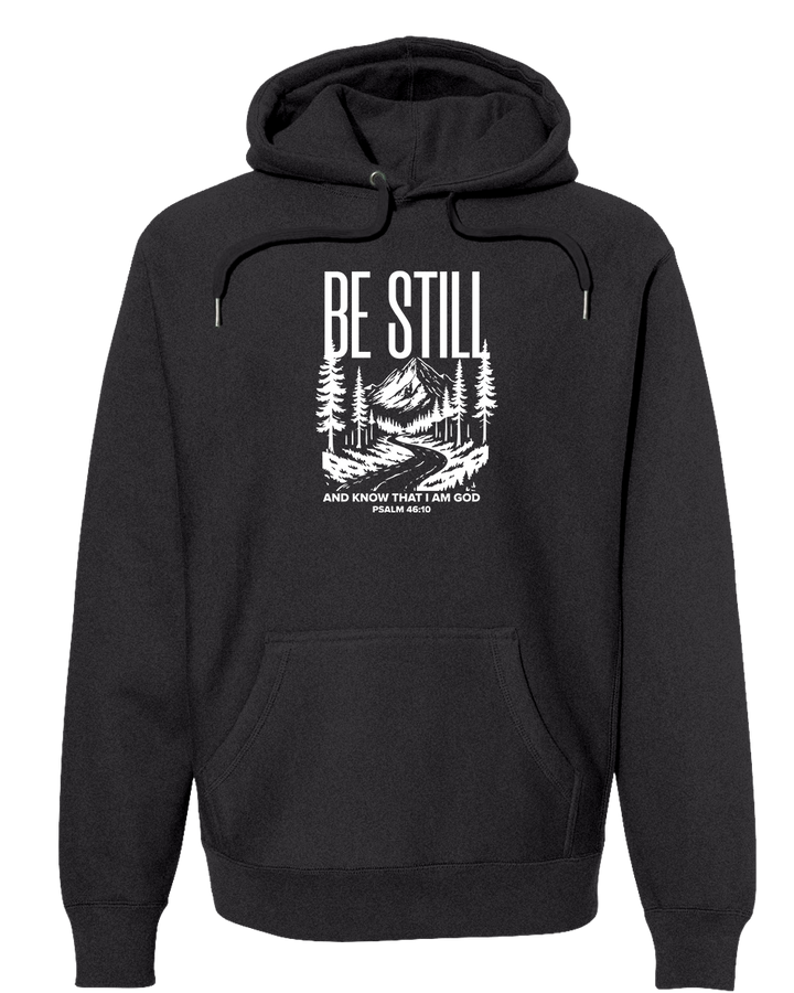 BE STILL IN THE WOODS Super Heavyweight Hoodie