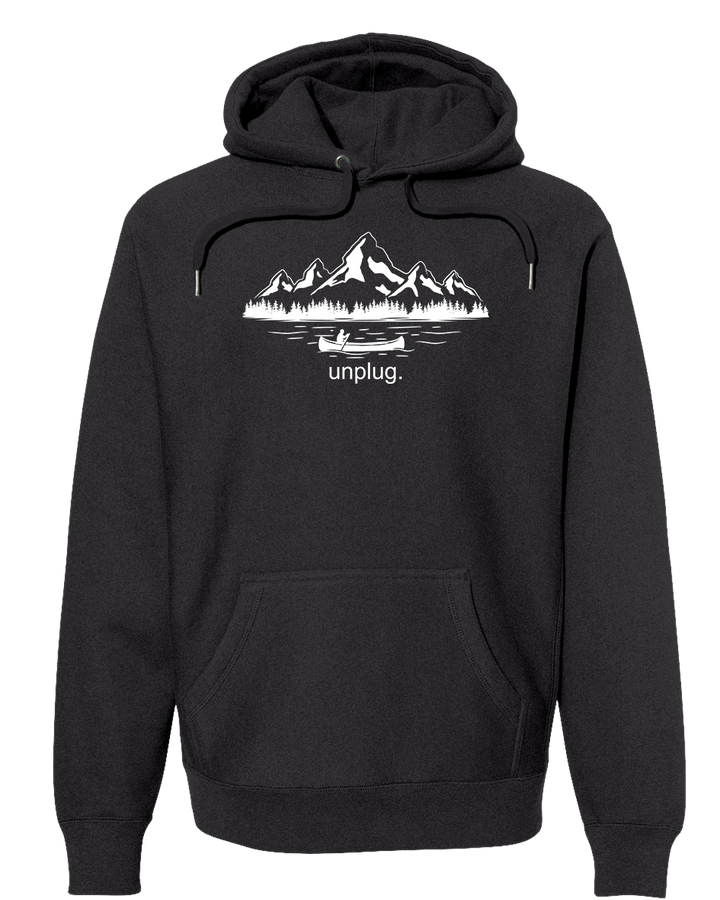 CANOEING IN THE MOUNTAINS Super Heavyweight Hoodie
