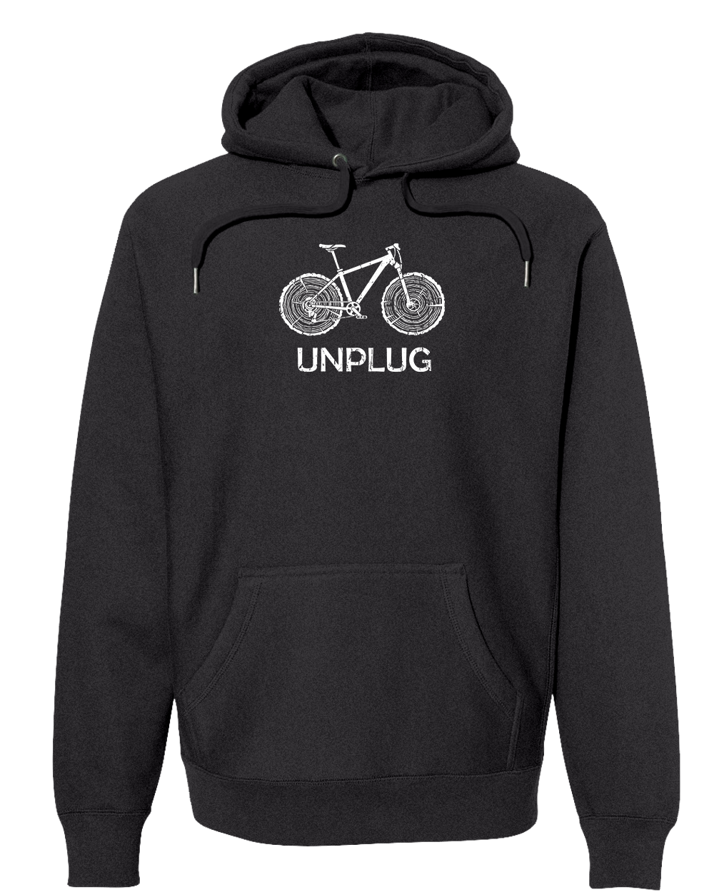 MOUNTAIN BIKE TREE STUMPS Super Heavyweight Hoodie