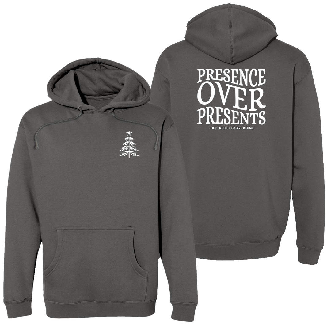 Presence Over Presents  Heavyweight Hoodie