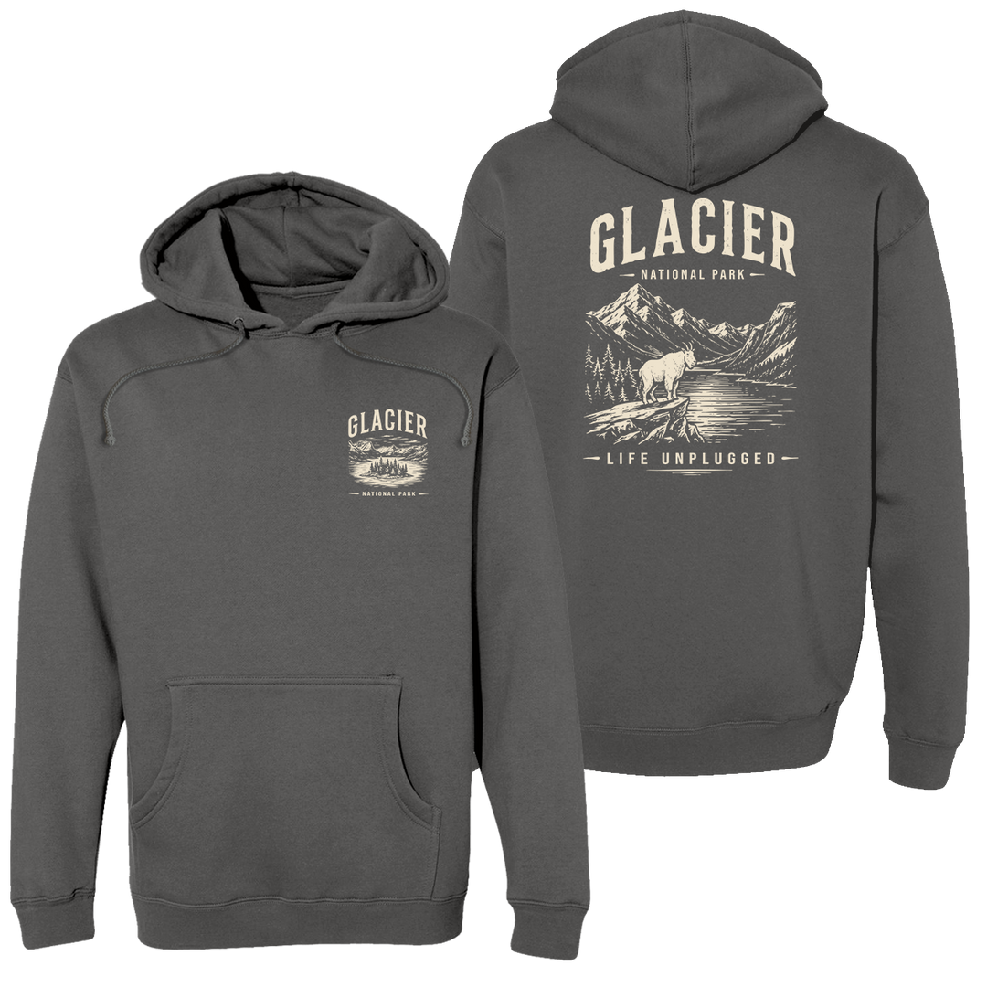 GLACIER NATIONAL PARK Heavyweight Hoodie