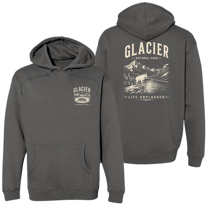 GLACIER NATIONAL PARK Heavyweight Hoodie