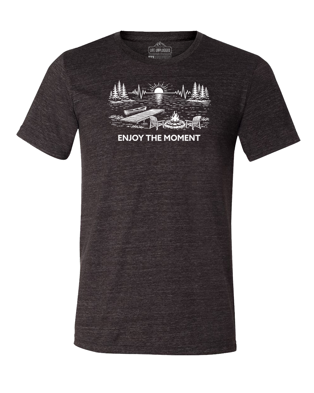 ENJOY THE MOMENT (LAKE SCENE) Triblend T-Shirt