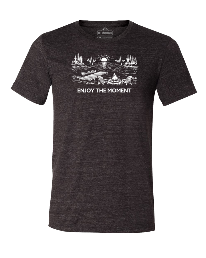 ENJOY THE MOMENT (LAKE SCENE) Triblend T-Shirt