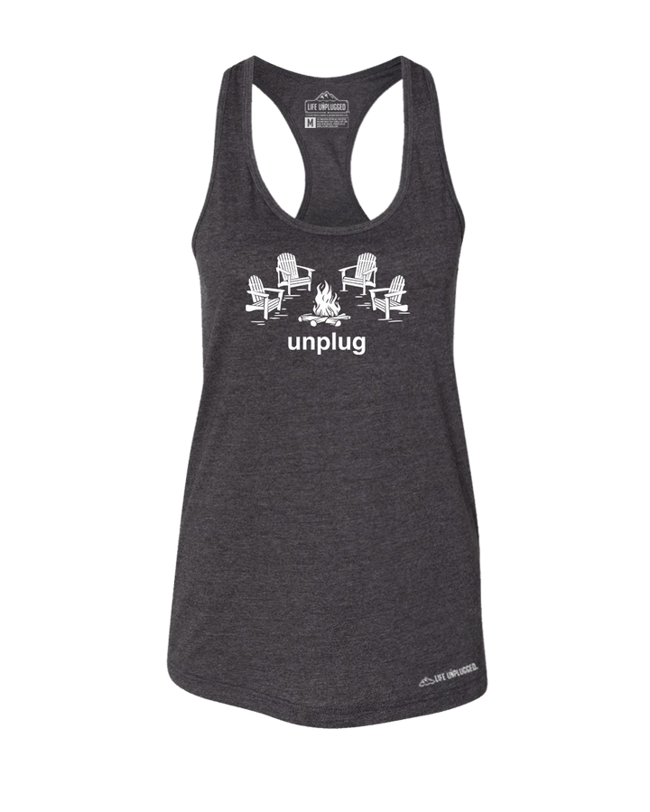 Campfire Chairs Premium Women's Relaxed Fit Racerback Tank Top - Life Unplugged