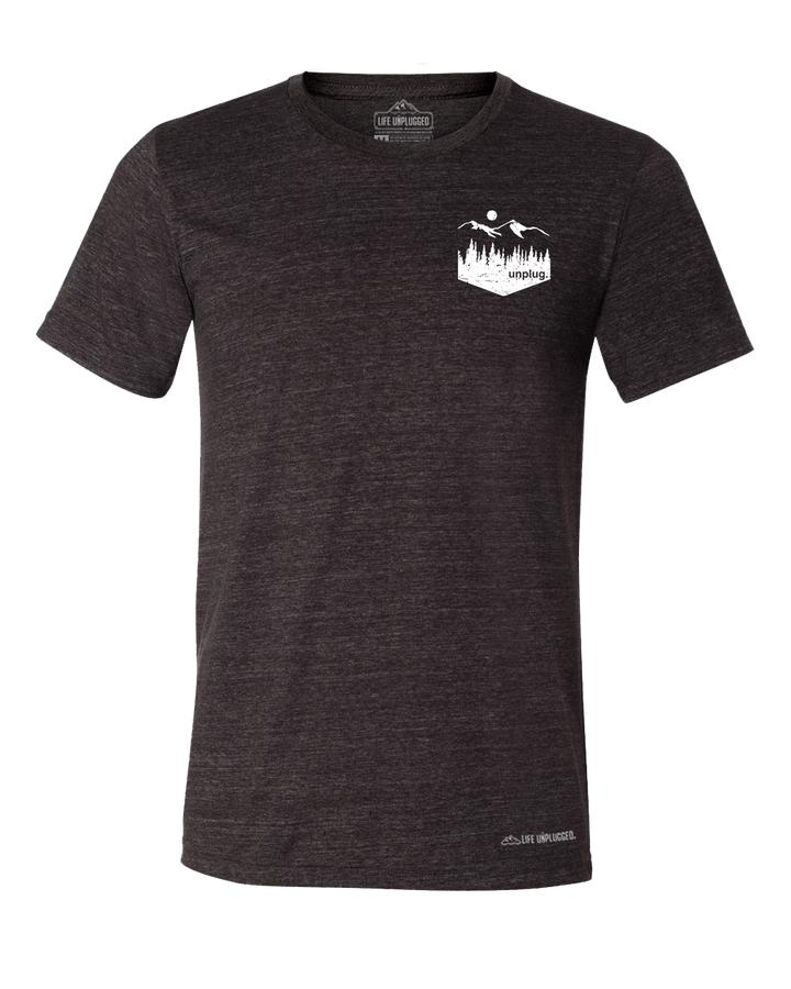 Unplug Mountain Left Chest Pocket Premium Triblend T-Shirt