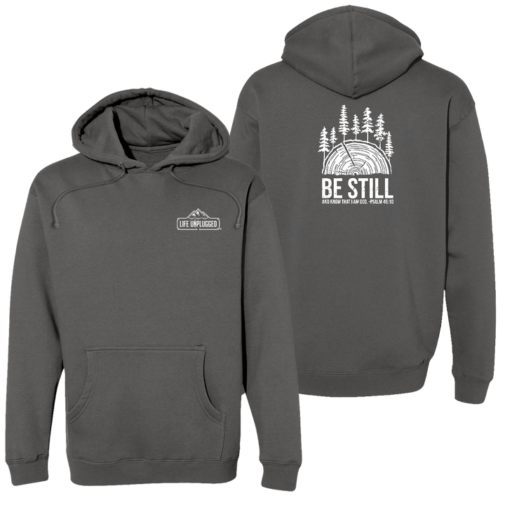 BE STILL IN THE WOODS Heavyweight Hoodie