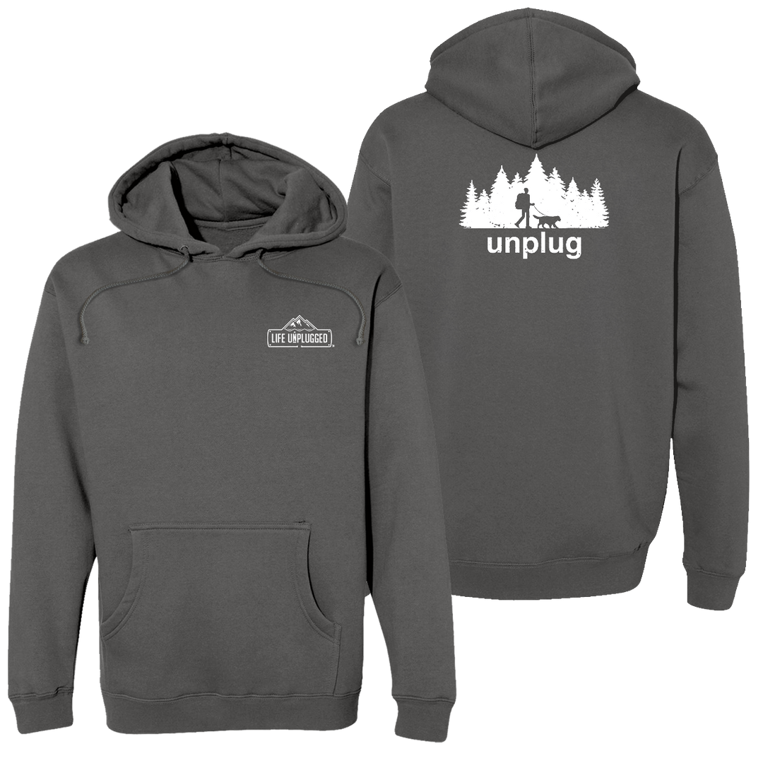Dog Walks In The Woods Heavyweight Hoodie