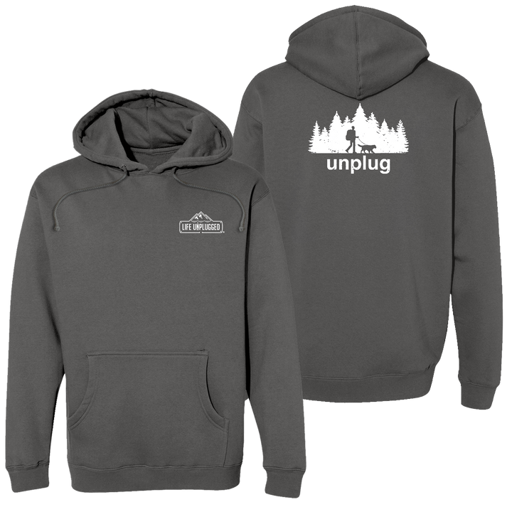 Dog Walks In The Woods Heavyweight Hoodie