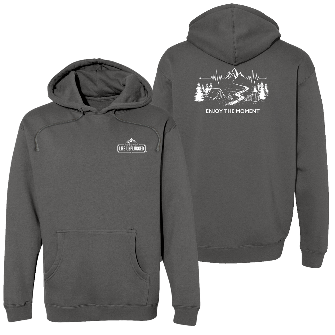 ENJOY THE MOMENT (MOUNTAIN SCENE) Heavyweight Hoodie