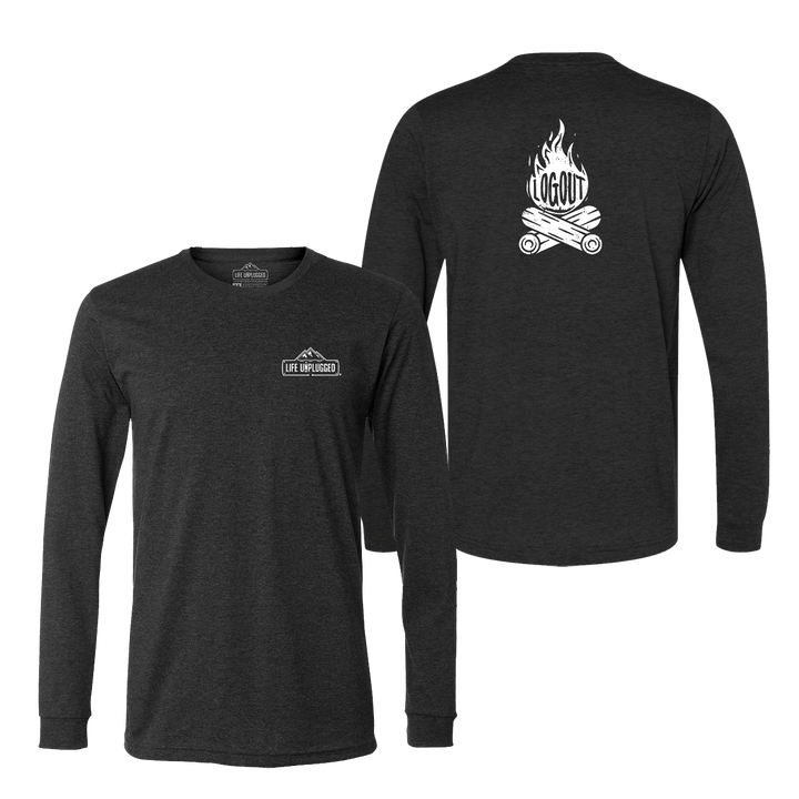 Log Out Campfire Long Sleeve T-Shirt