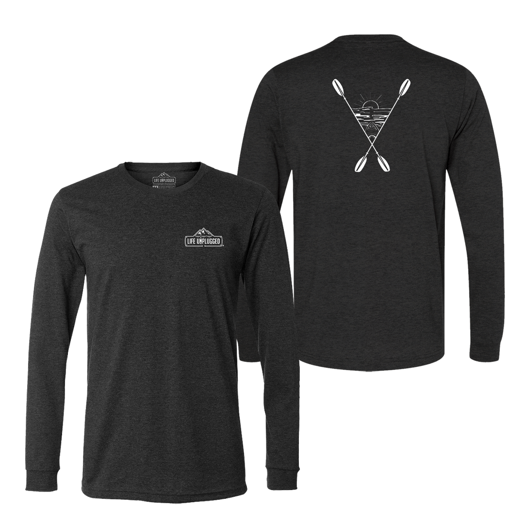 Kayaking Into The Sunset Long Sleeve T-Shirt