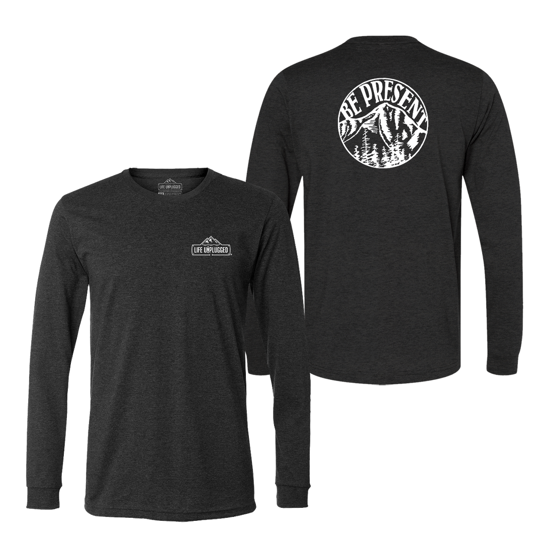 Be Present Mountain Long Sleeve T-Shirt