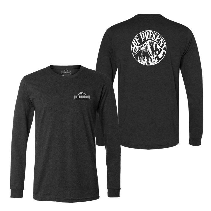 Be Present Mountain Long Sleeve T-Shirt