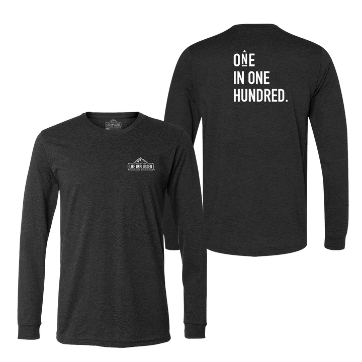 One in One Hundred Stacked Long Sleeve T-Shirt