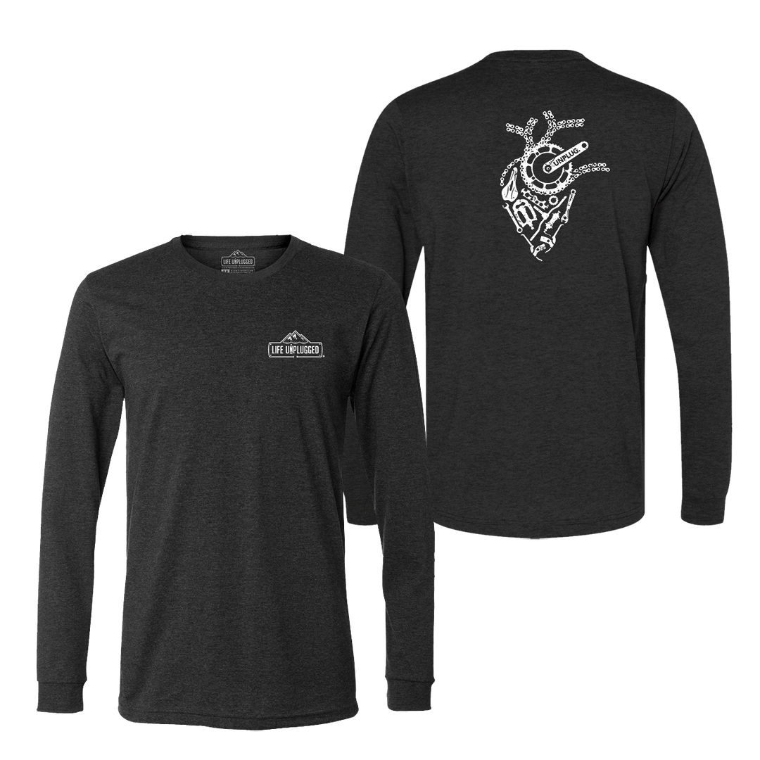 Anatomical Heart (Bicycle Parts) Long Sleeve T-Shirt