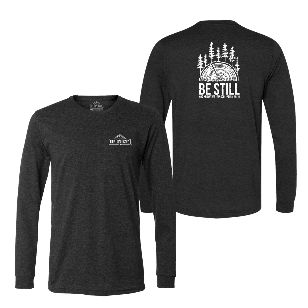 BE STILL IN THE WOODS Long Sleeve T-Shirt